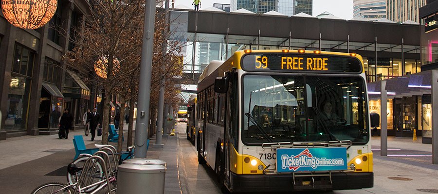 free ride bus along nicollet