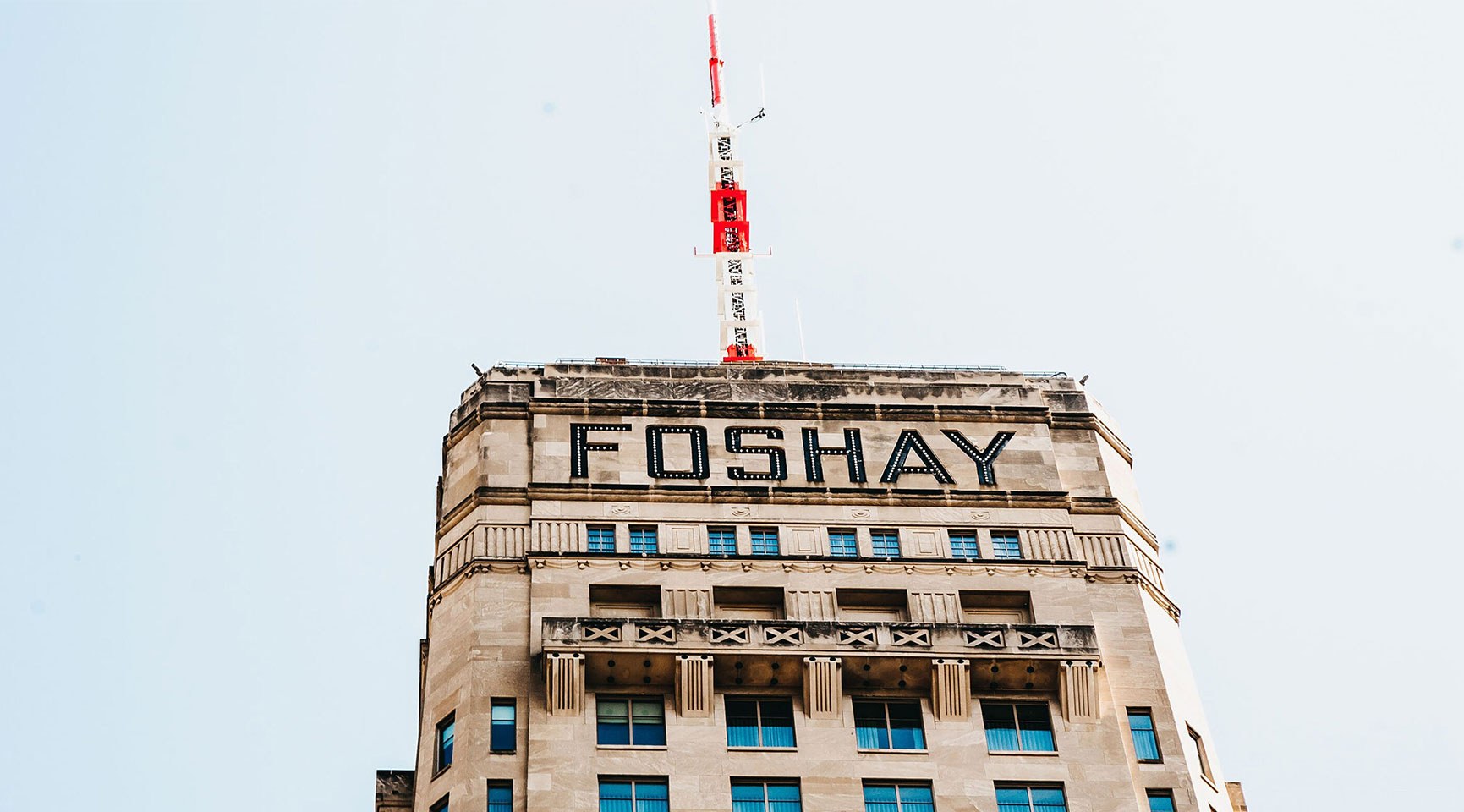 Top of the foshay tower building